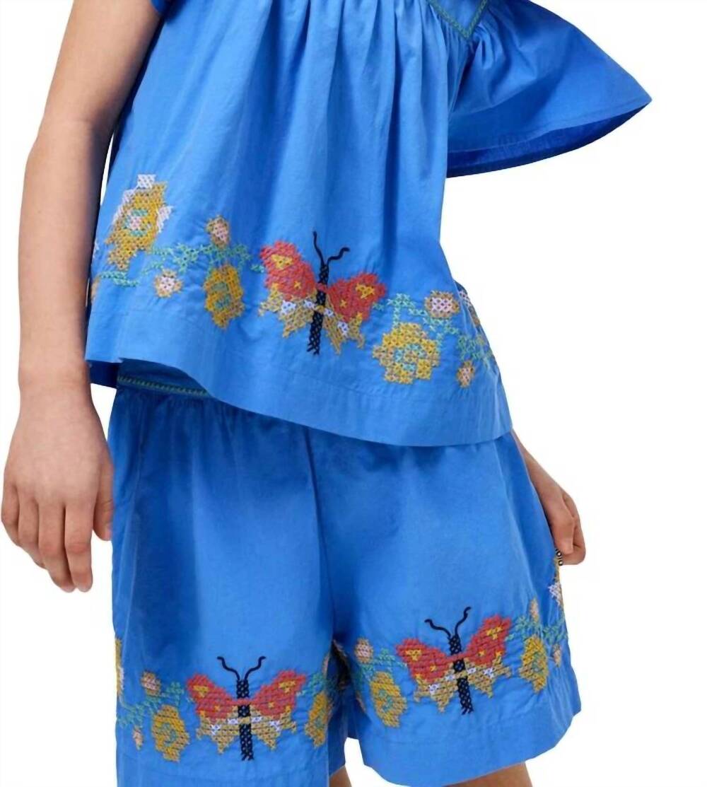 NEW MOLO girl's ally shorts in blue